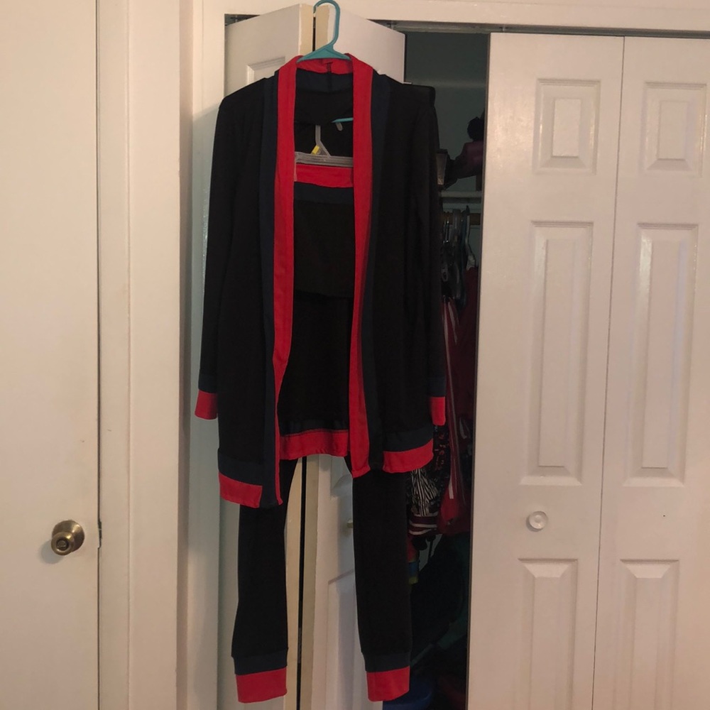 3 piece outfit Jacket, pants, tube top underneath